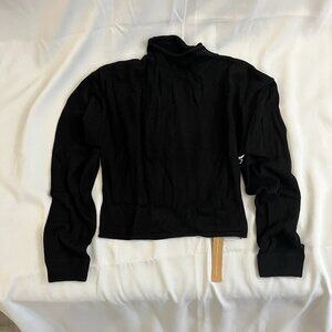 Reformation Cropped Cashmere Turtle, Large - Black